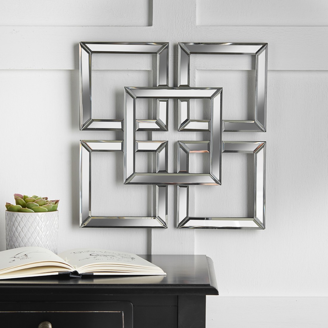 Mirrored Squares Wall Art | Lucy Willow Home